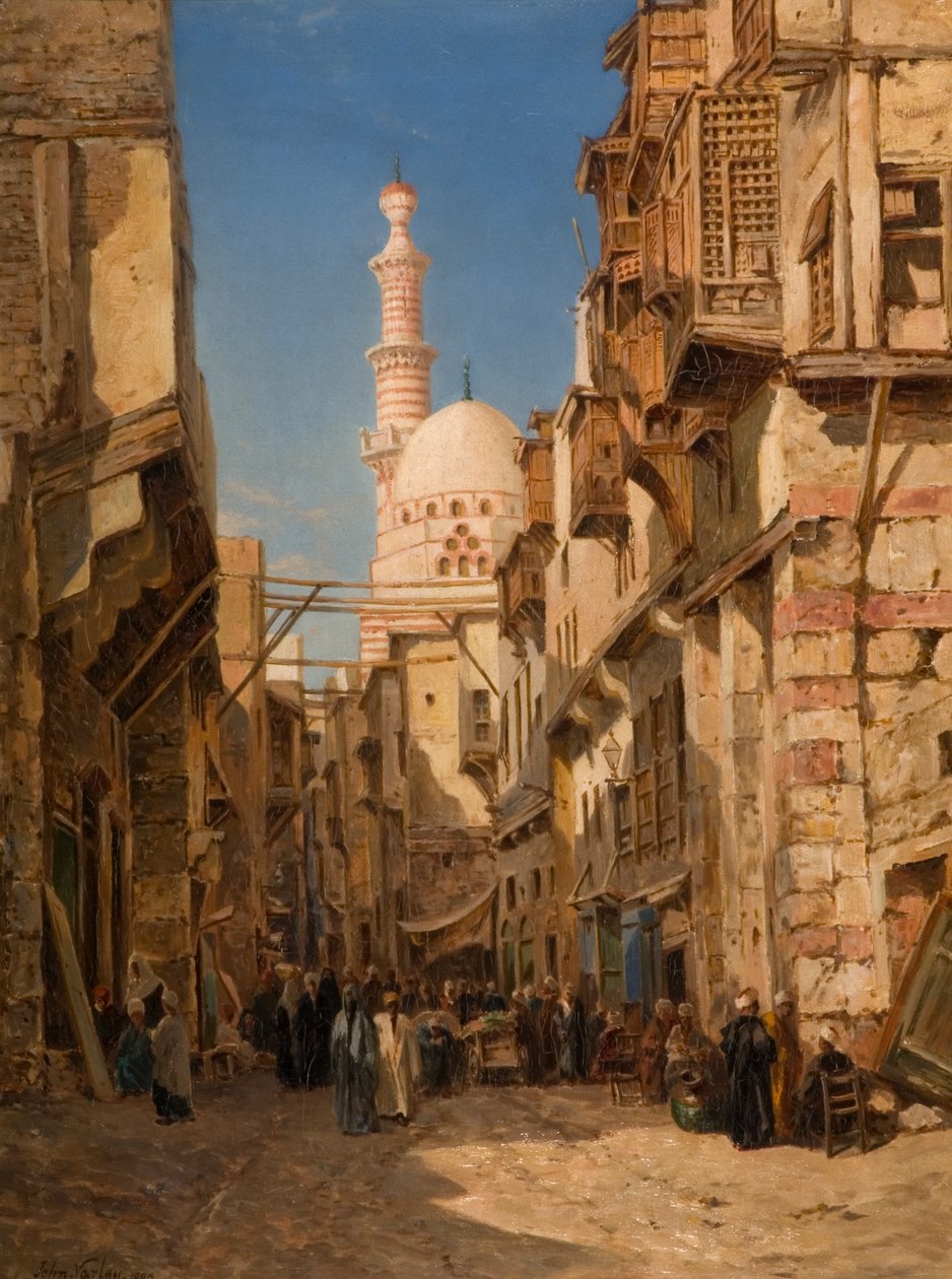 Spil El Syer, Cairo, 1880 af John Jnr. Varley