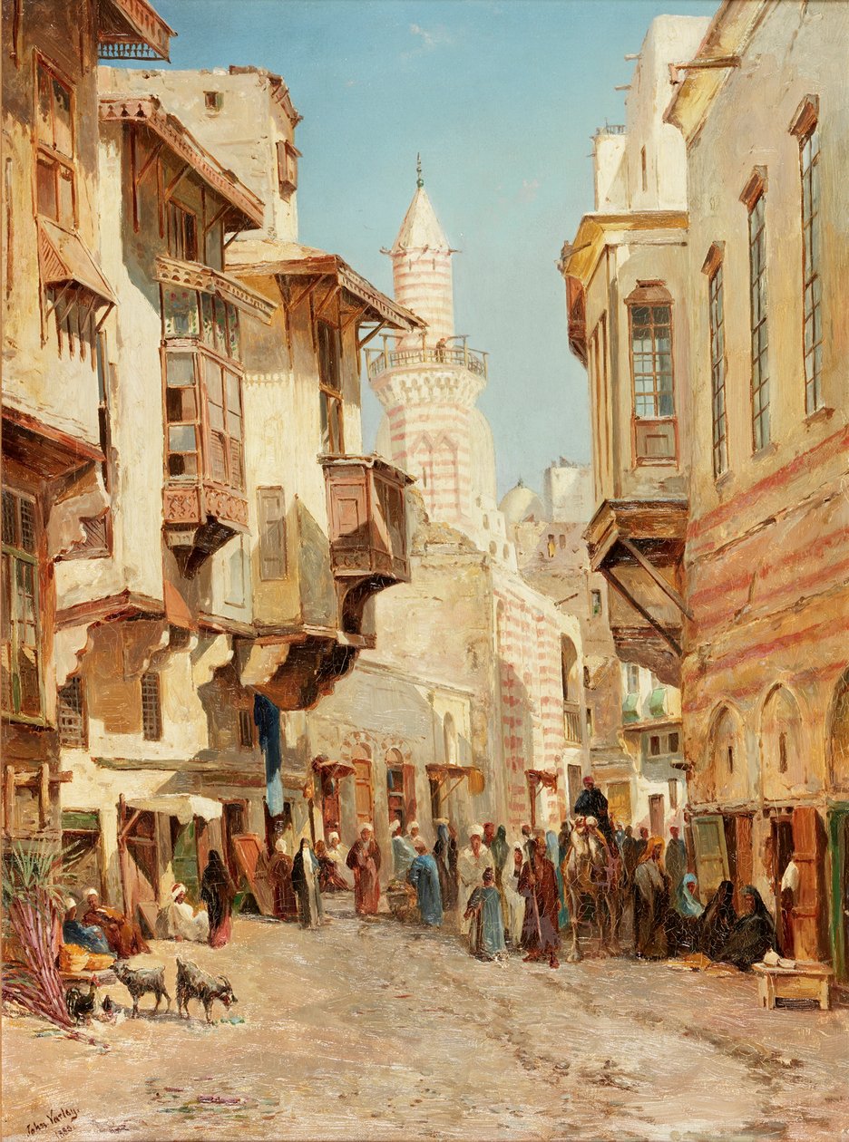 Emir Mindars moské, Cairo, 1880 af John Jnr. Varley
