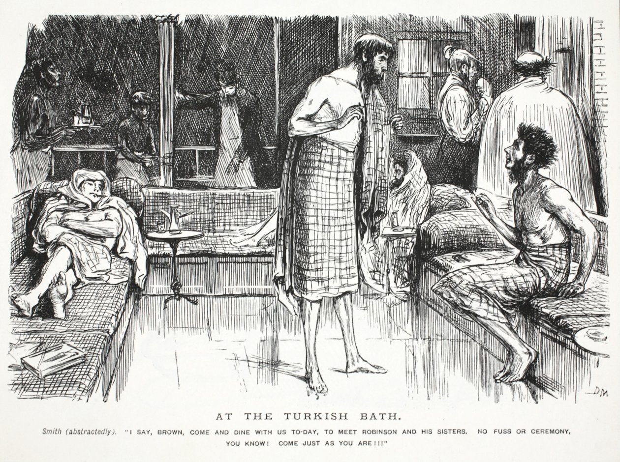Ved det tyrkiske bad af John Leech