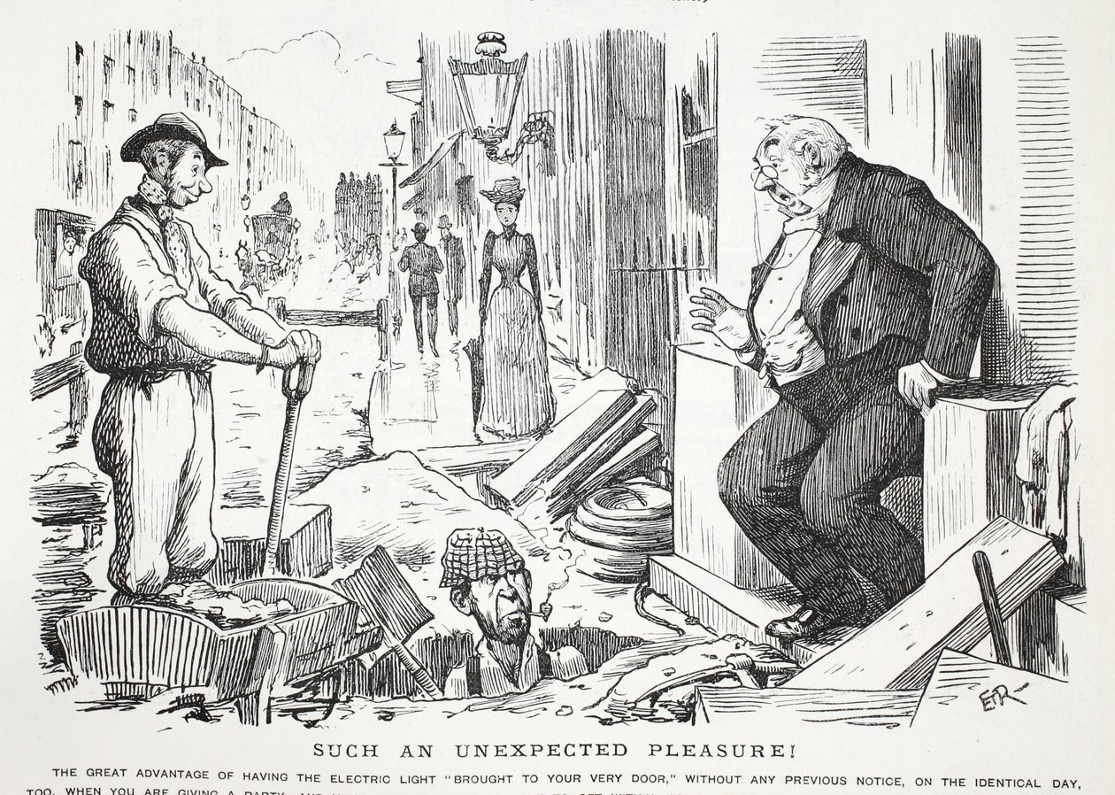 Sådan en uventet fornøjelse! af John Leech