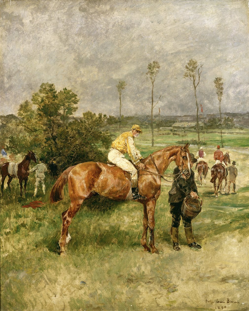 Før starten, 1890 af John Lewis Brown