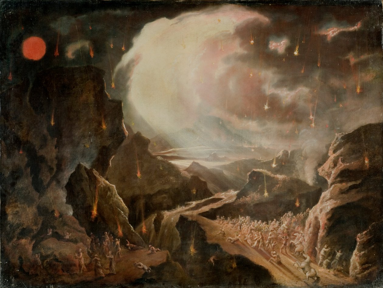 Scene for bibelsk ødelæggelse af John Martin