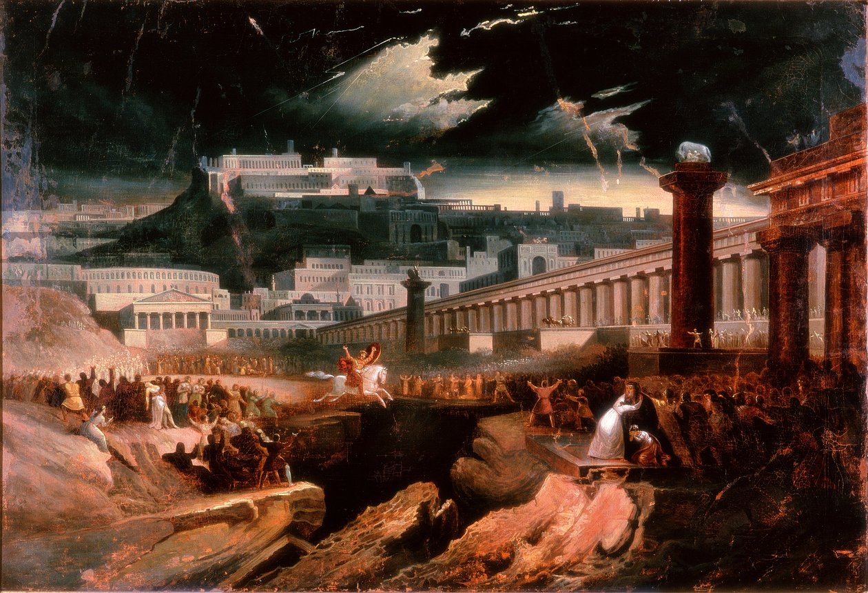 Marcus Curtius, ca. 1827 af John Martin