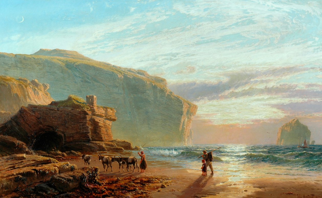Ud for den korniske kyst (Trebarwith Strand), 1877-78 af John Mogford