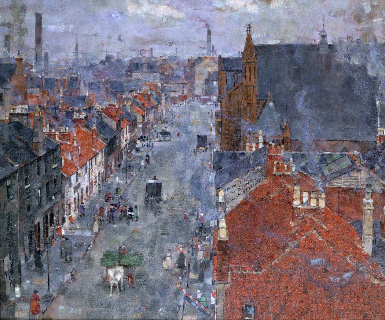 Muslin Street, Bridgeton, Glasgow af John Quinton Pringle