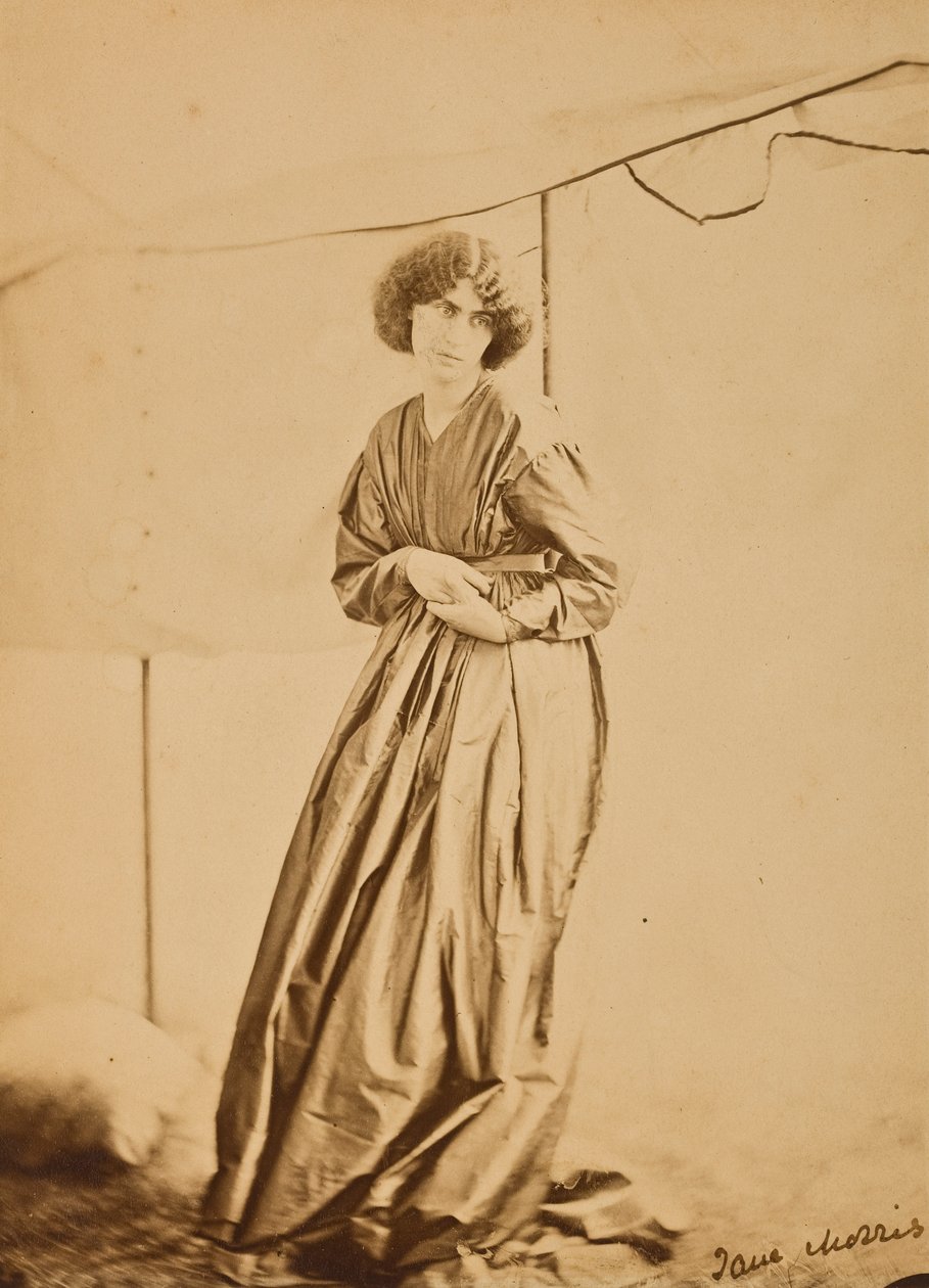 Portræt af Jane Morris, 1865 (albumin print) af John R. Parsons