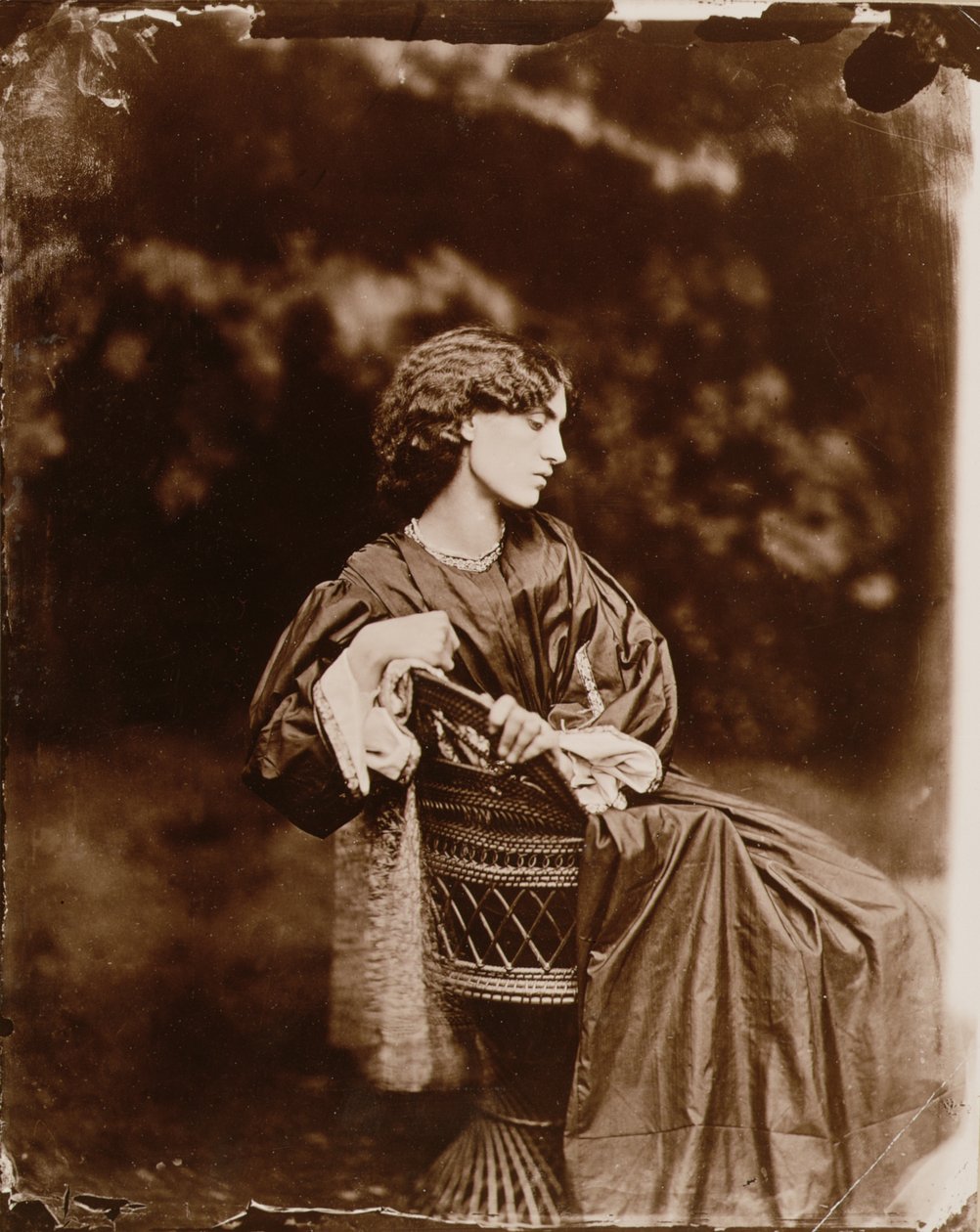 Portræt af Jane Morris (1839-1914) 1865 (albumin print) (se også 265091) af John R. Parsons