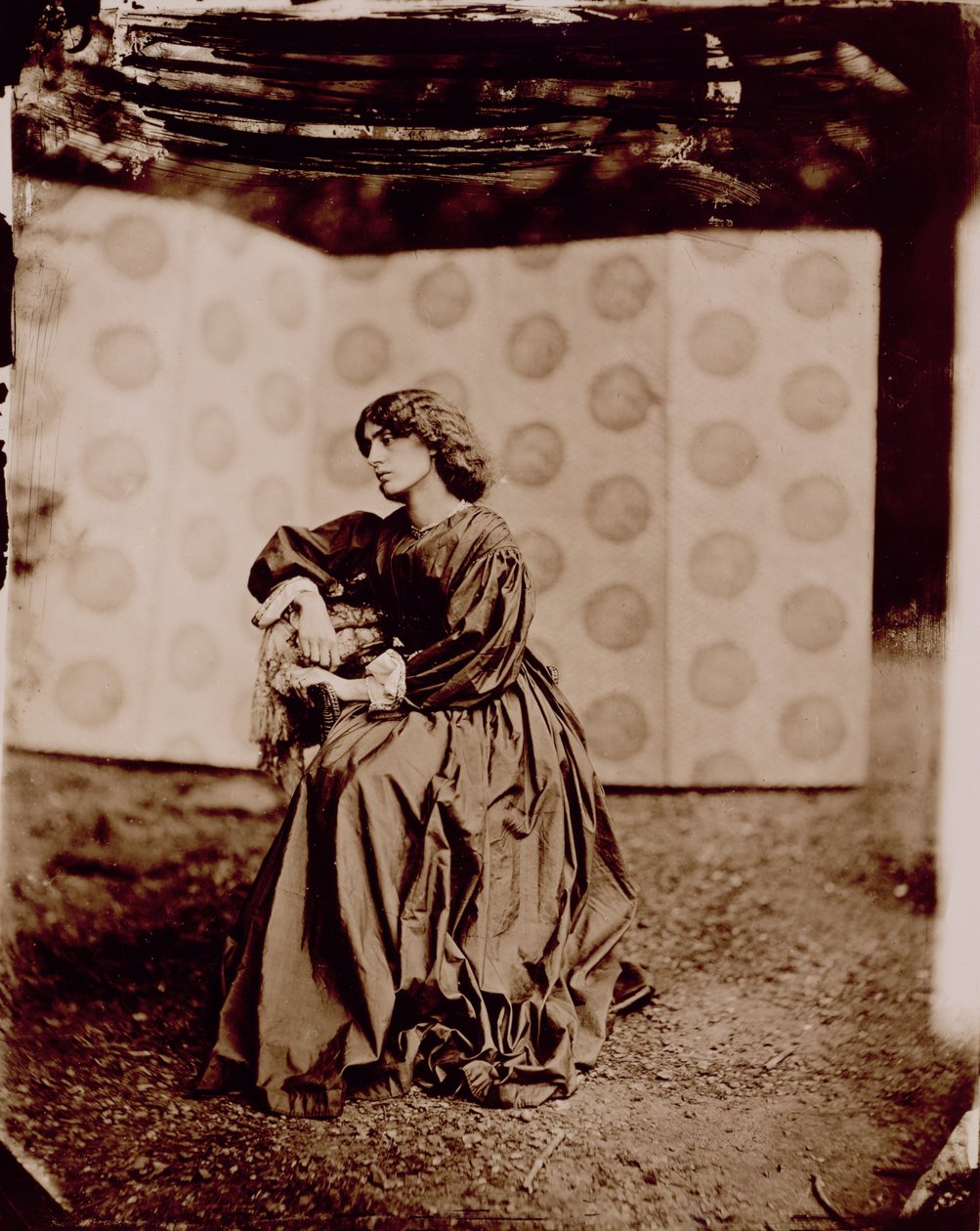 Portræt af Jane Morris (1839-1914) 1865 (albumin print) af John R. Parsons