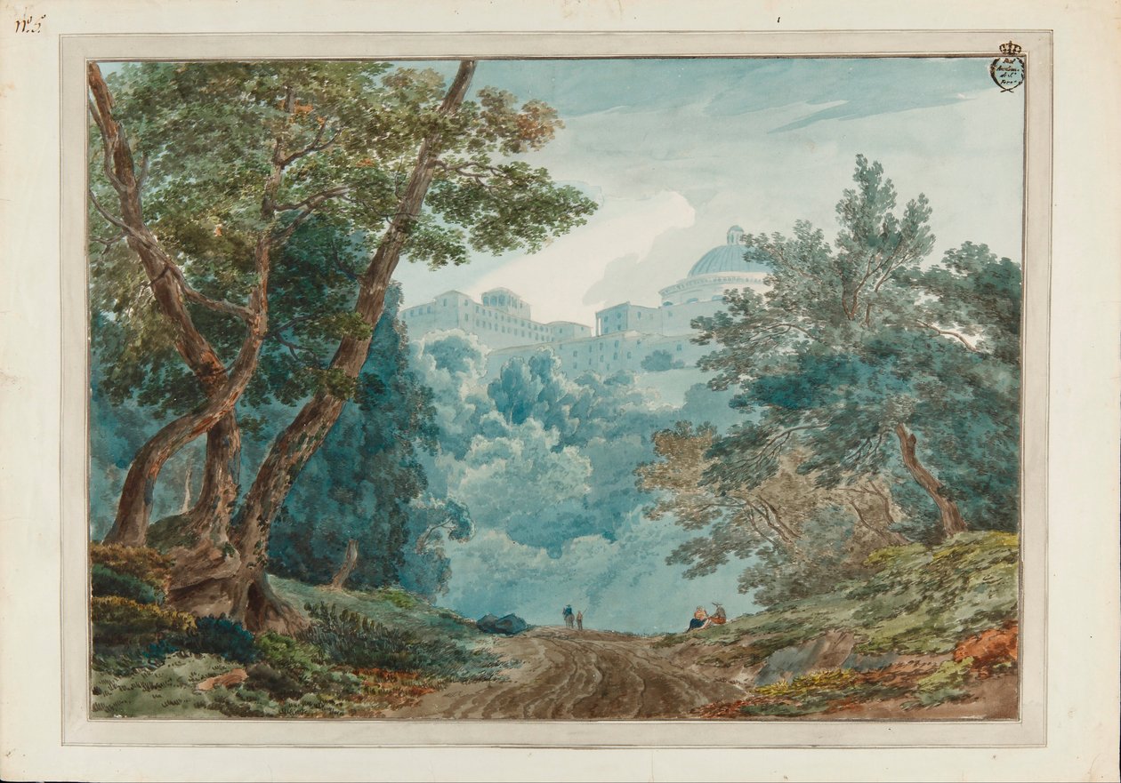 Ariccia. af John Robert Cozens