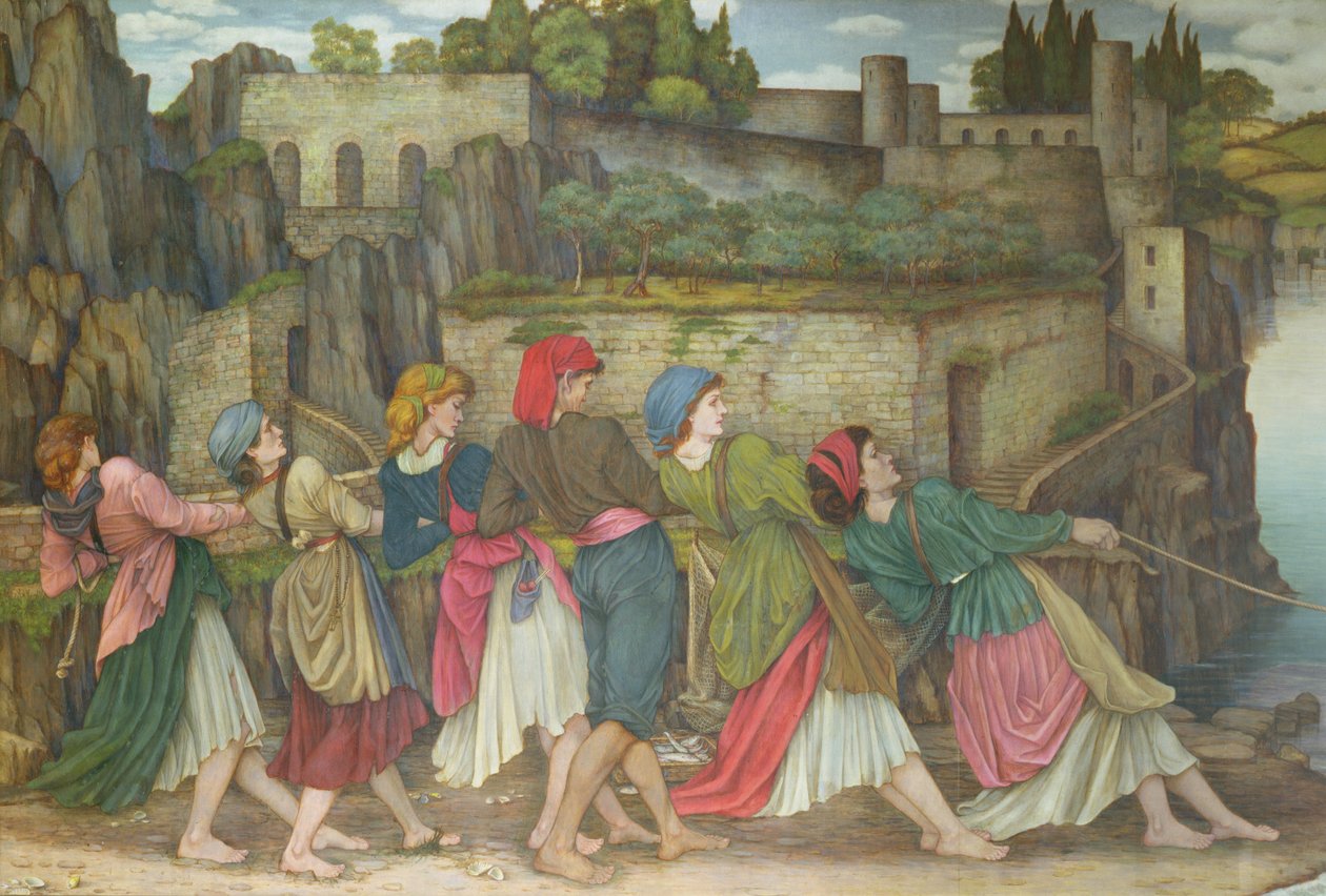Kvinderne i Sorrento af John Roddam Spencer Stanhope