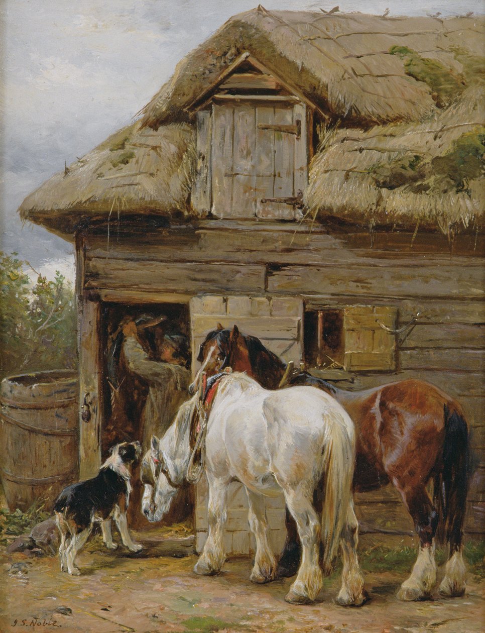 Efter arbejde, af John Sargent Noble