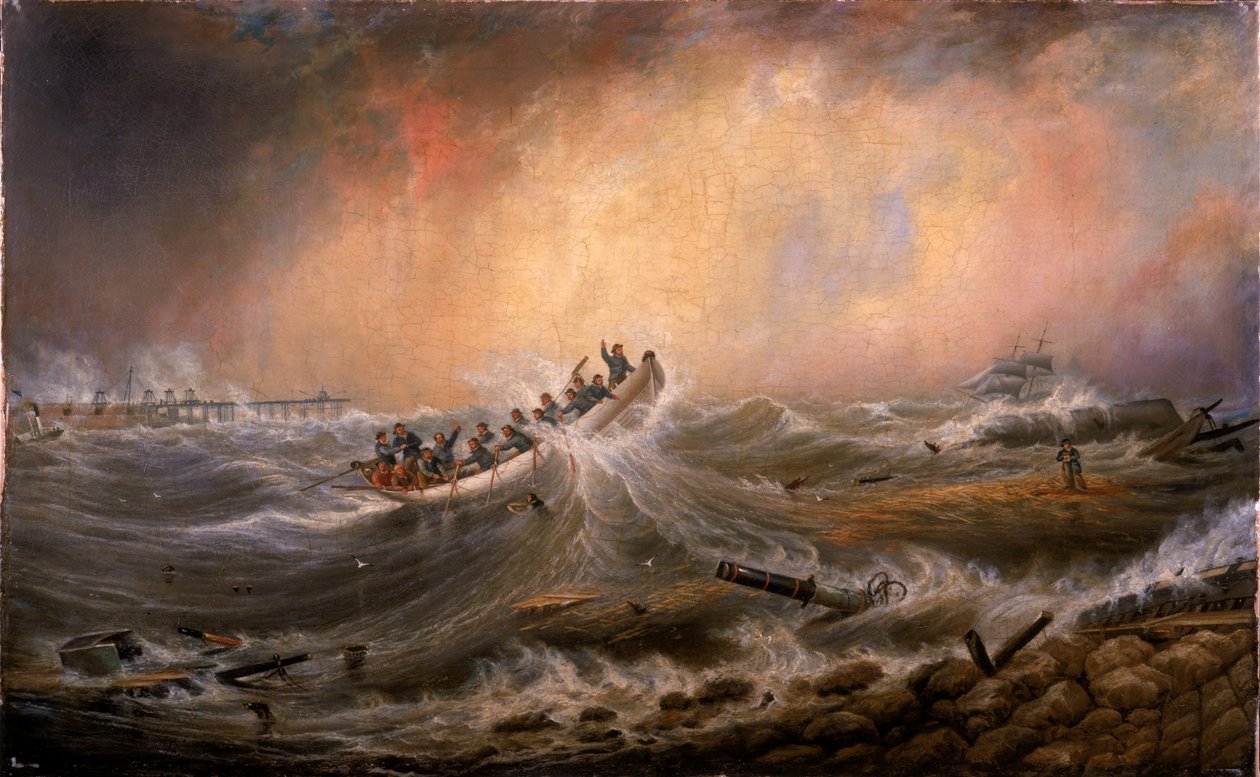 Vraget ud for South Pier 1861 af John Scott