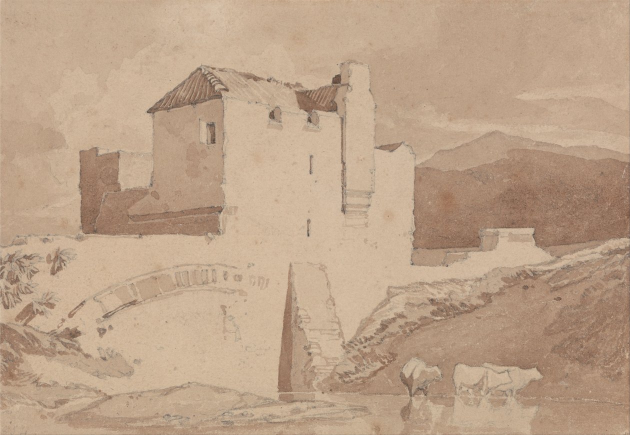 En gammel bygning af John Sell Cotman