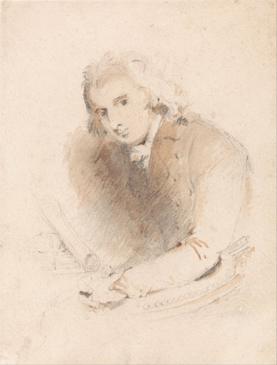 Portræt af en lærd af John Sell Cotman