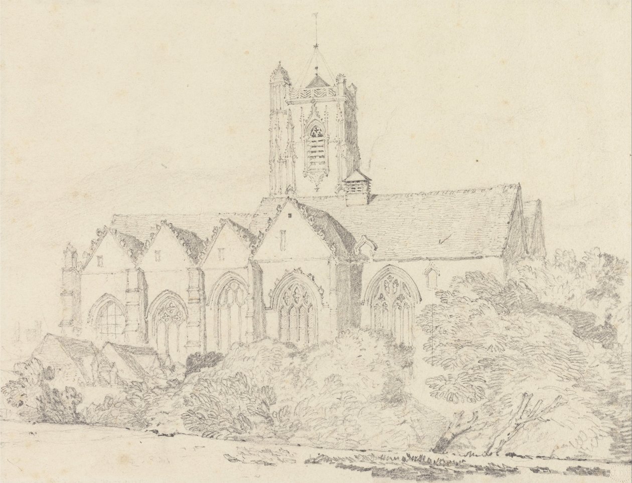 Kirken St. John, Peronne (Somme) af John Sell Cotman