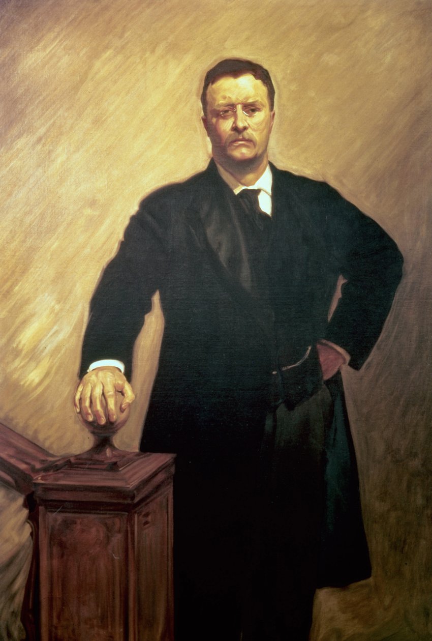 Portræt af Theodore Roosevelt af John Singer Sargent