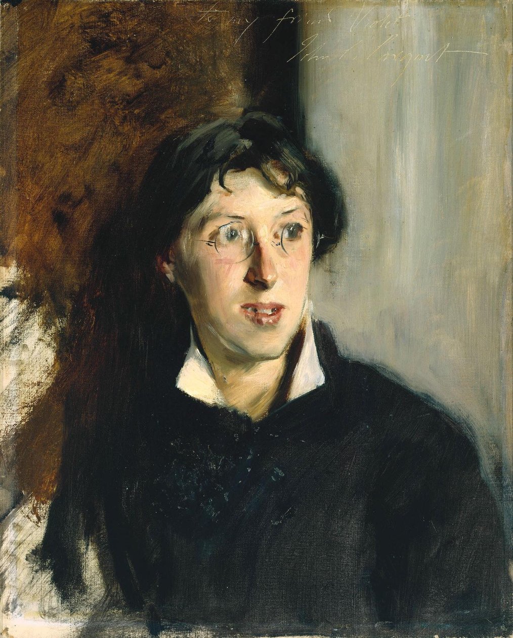 Portræt af Vernon Lee 18561935. af John Singer Sargent