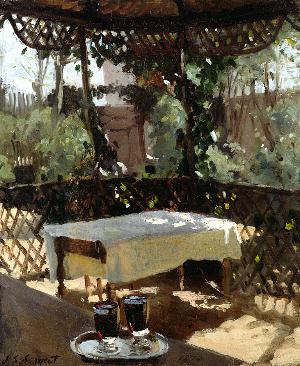 To vinglas, 1874 af John Singer Sargent