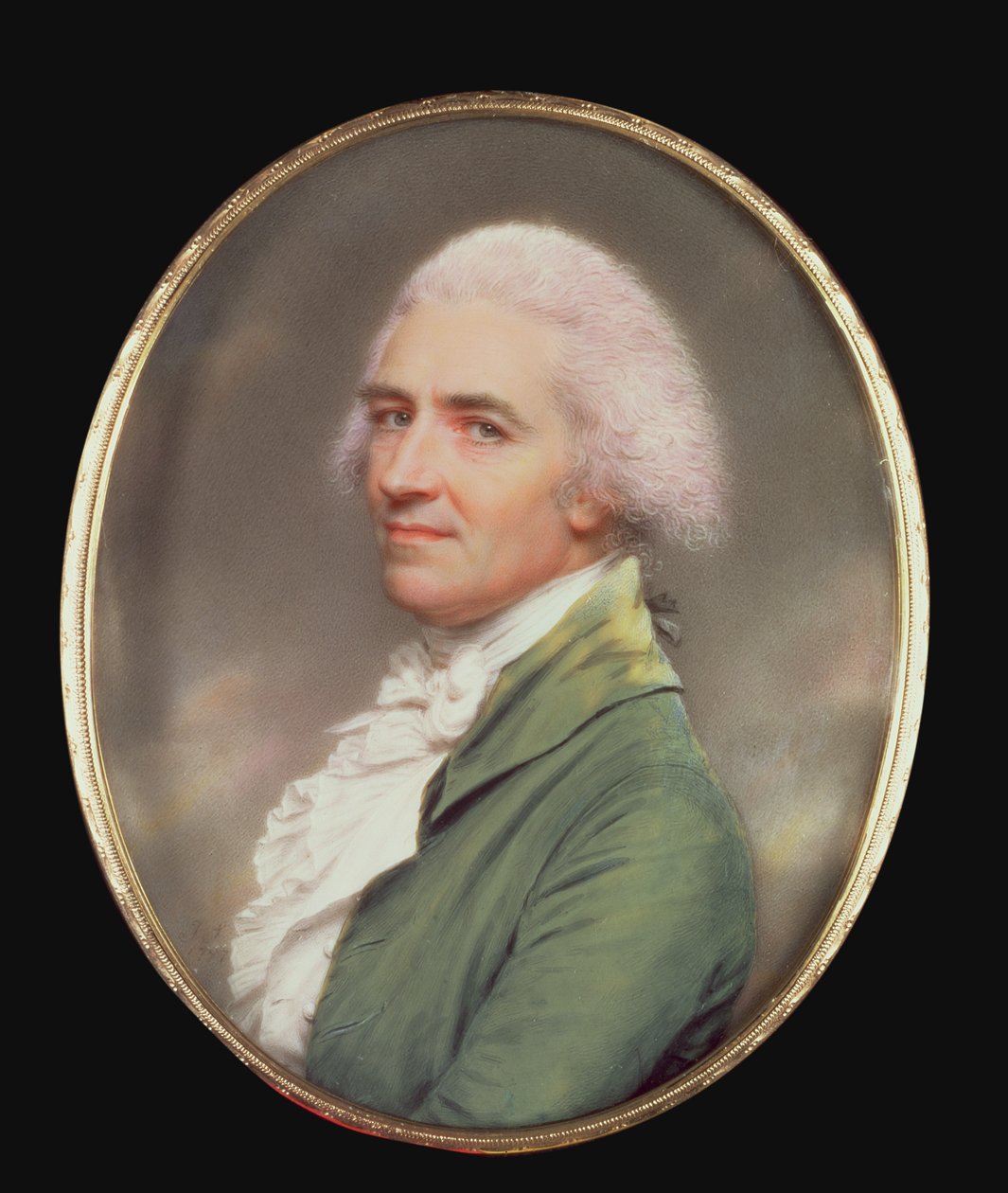 Miniature selvportræt af John Smart