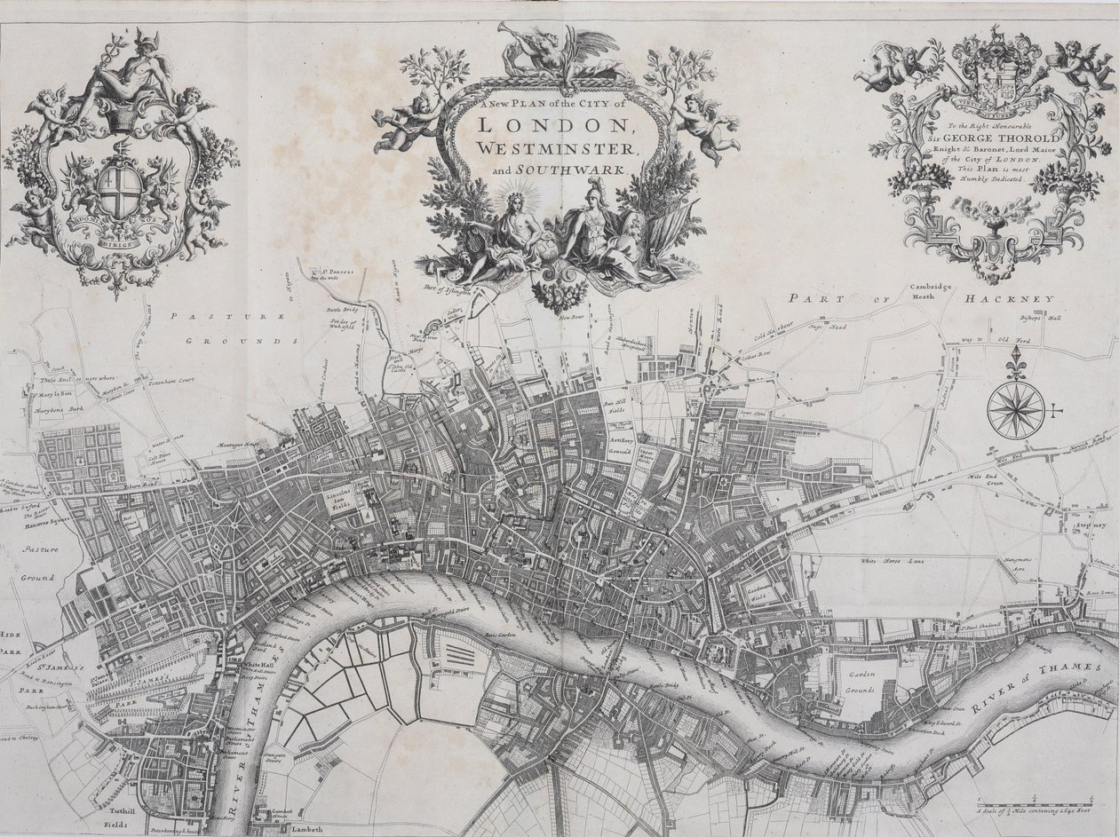 A New Plan of the City of London, Westminster og Southwark, i 
