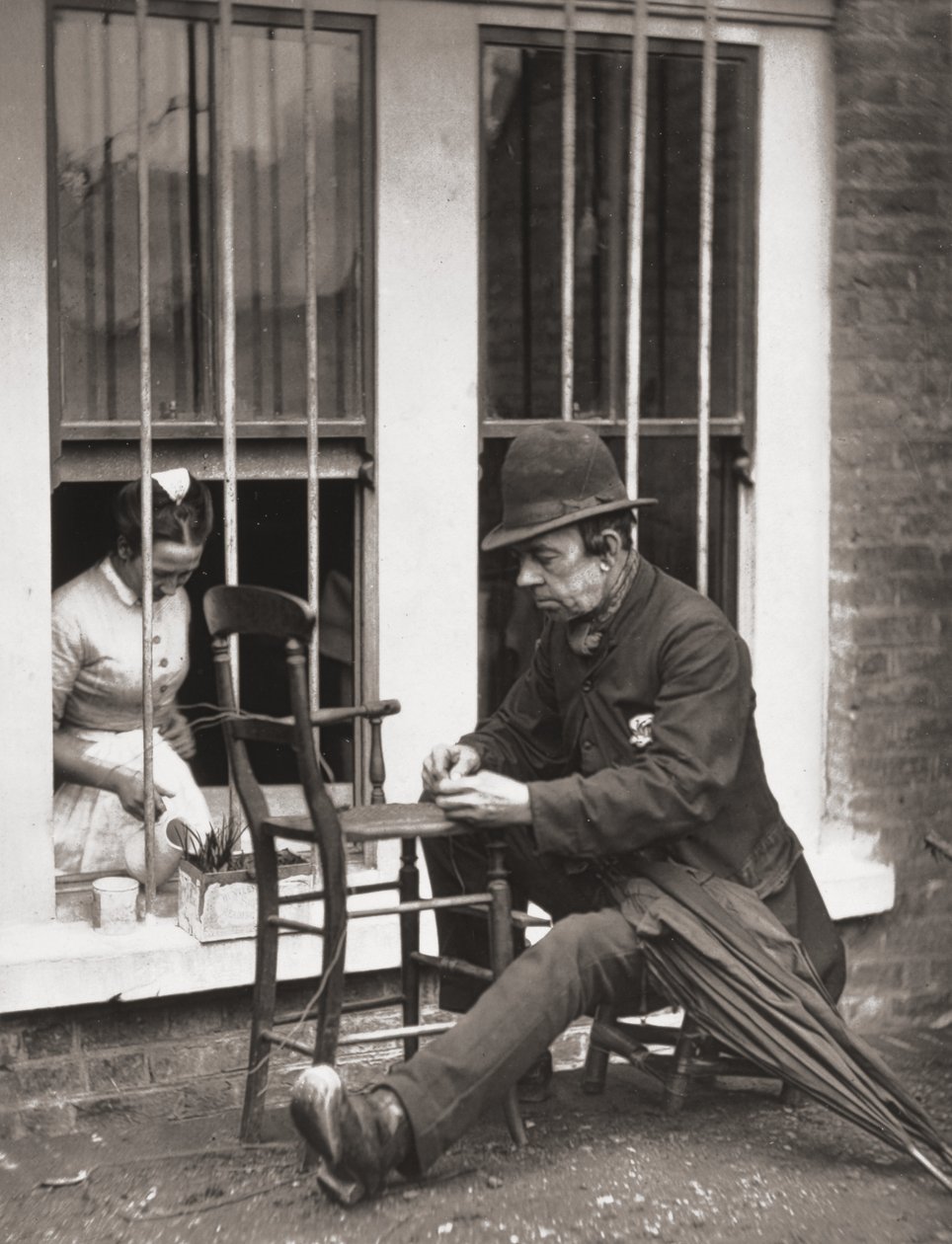 Klovnen Caney, fra "Street Life in London", af J. Thomson og Adolphe Smith, 1877 af John Thomson