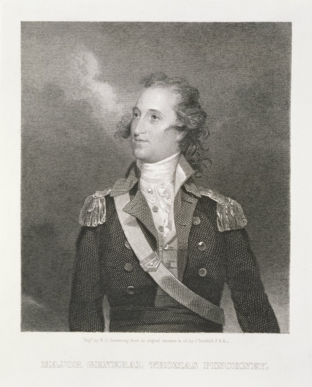 Generalmajor Thomas Pinckney (1750-1828) graveret af William G. Armstrong (1823-90) af John Trumbull