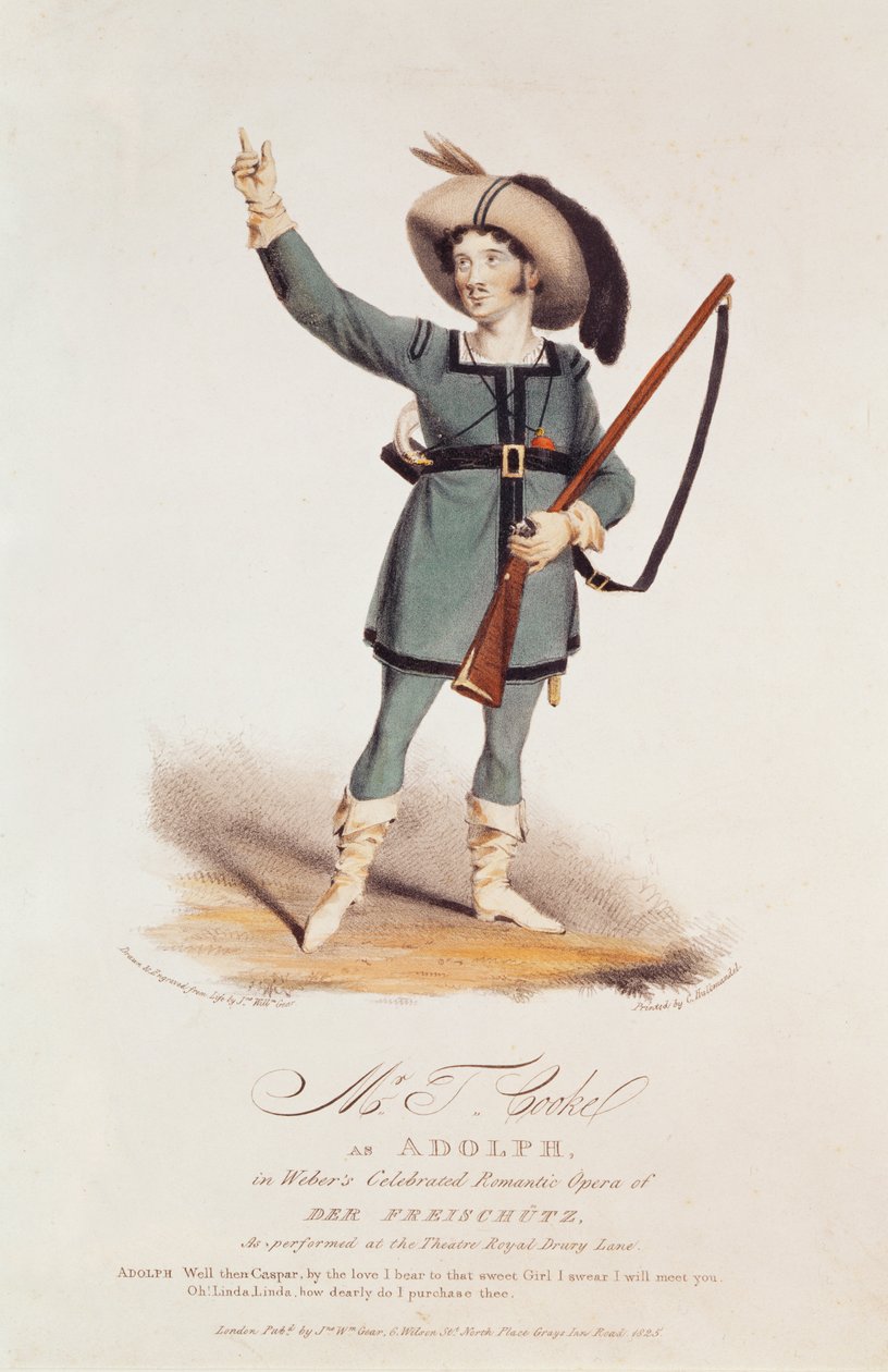 Thomas Simpson Cooke (1782-1848) som Adolph i Webers 
