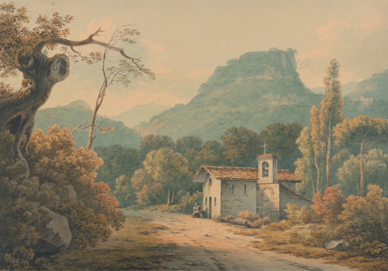 Eremitagen i Frascati af John Warwick Smith