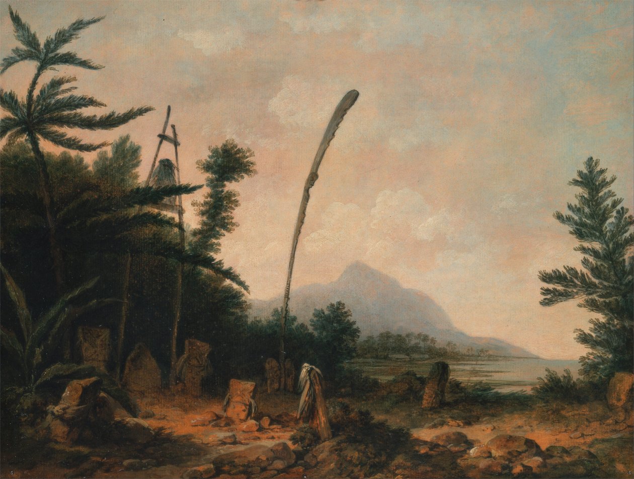 Gravplads i Sydhavet af John Webber
