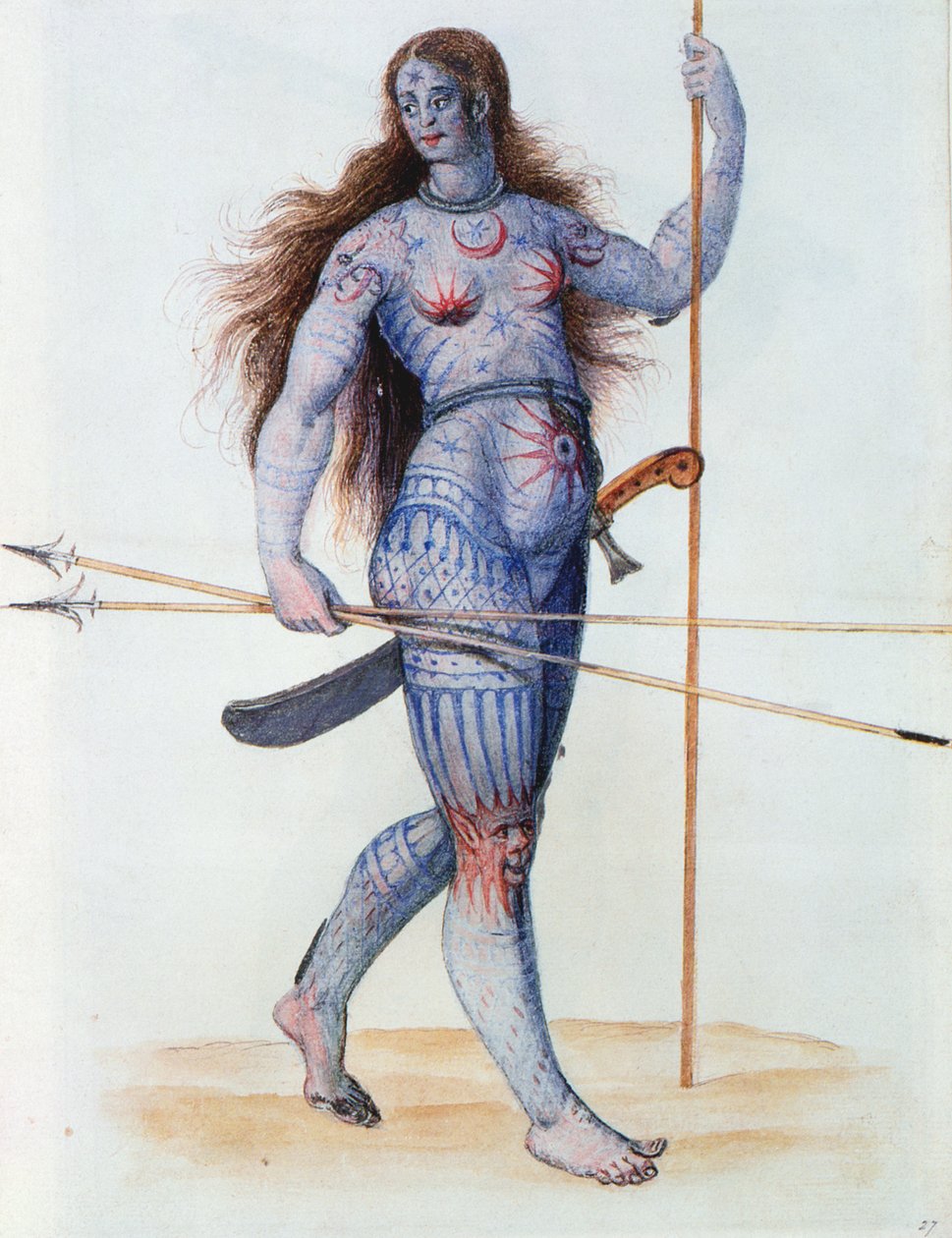 Pictish Woman (litografi) af John White