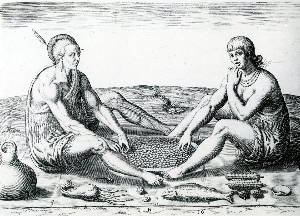 Deres sidde ved kødet, 1590 af John White