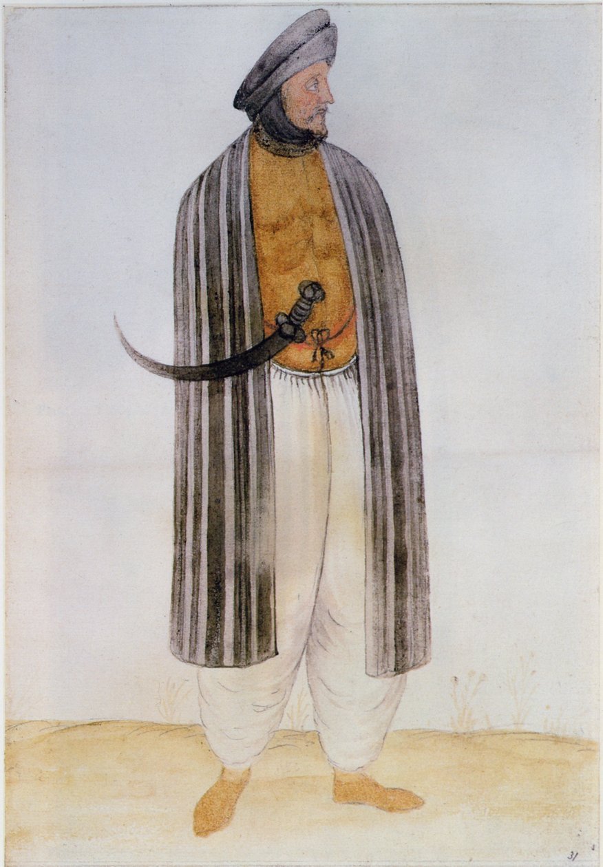Tyrkisk mand (litografi) af John White