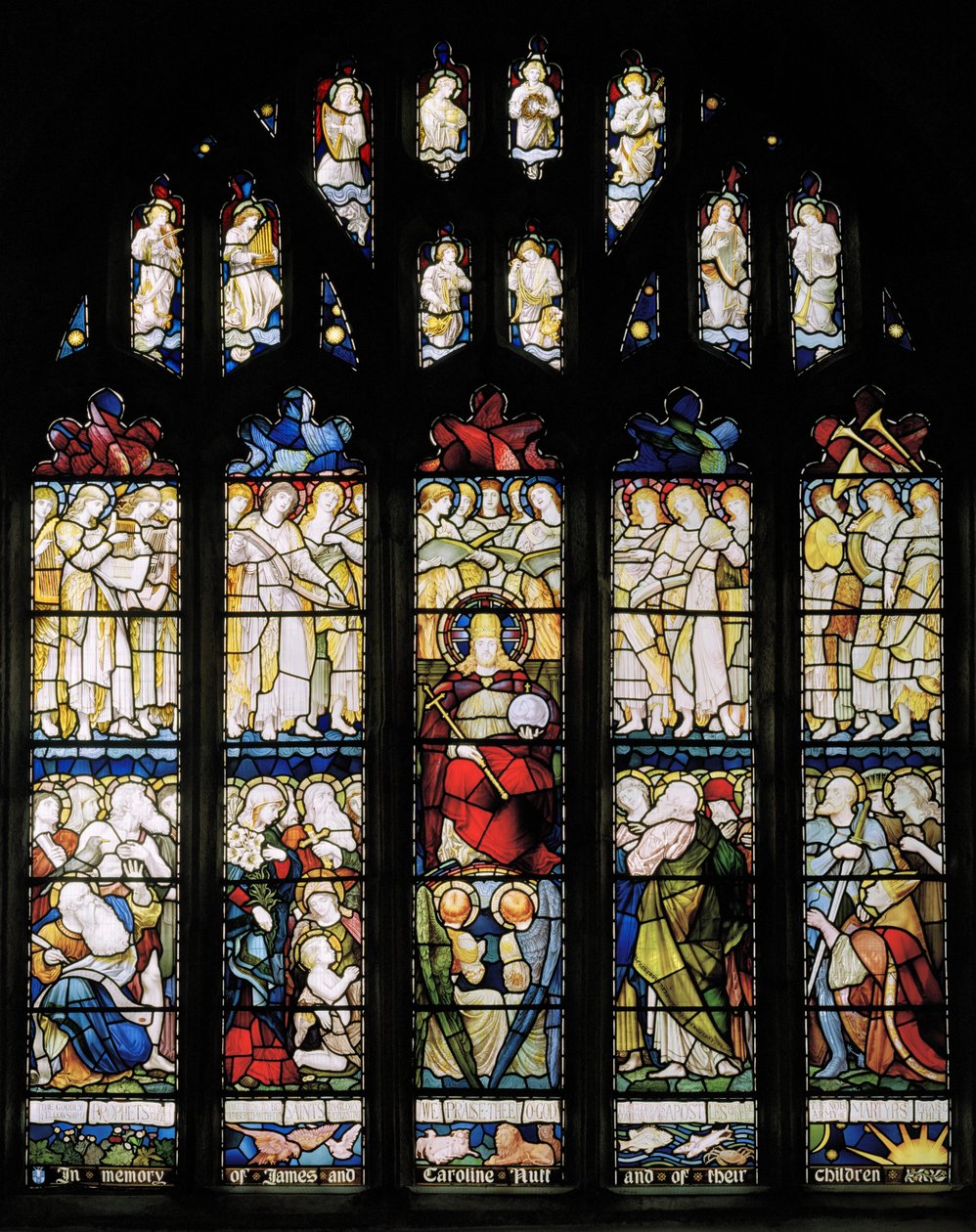 Te Deum, Østvindue, ca. 1888 af John William Brown