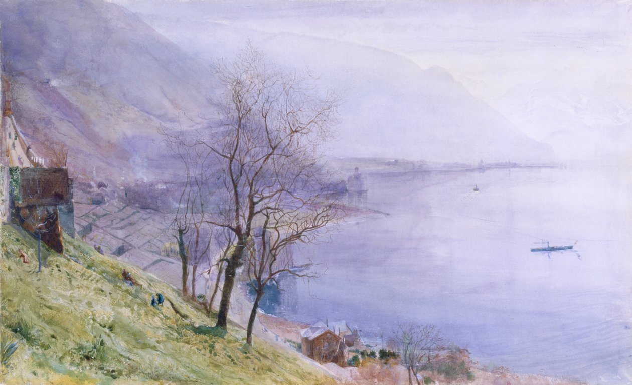 Over Montreux af John William Inchbold