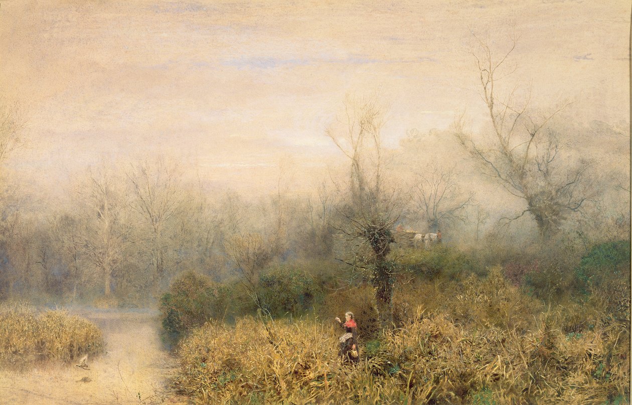 Ved en sø, 1882 af John William North