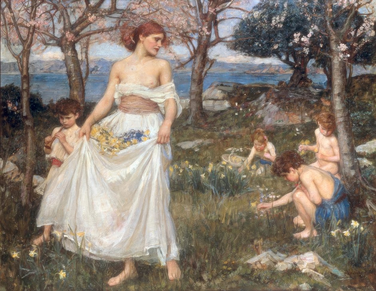 En sang om foråret af John William Waterhouse