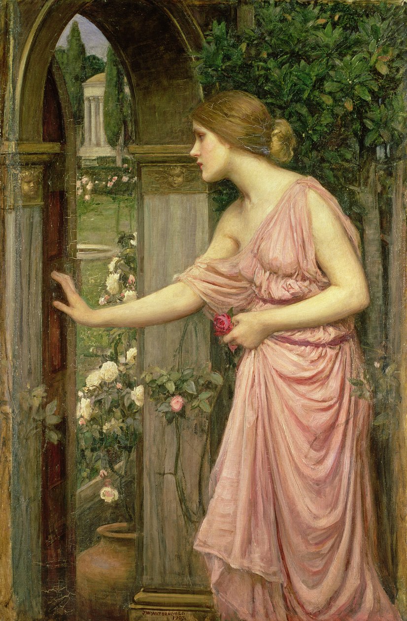 Psyche på vej ind i Amors Have, 1903 af John William Waterhouse