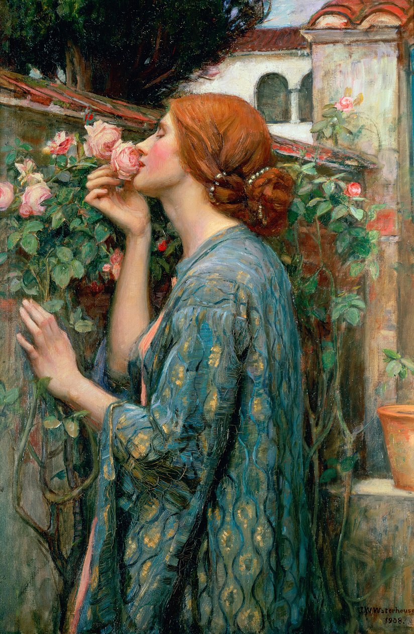 Rosens sjæl, 1908 af John William Waterhouse