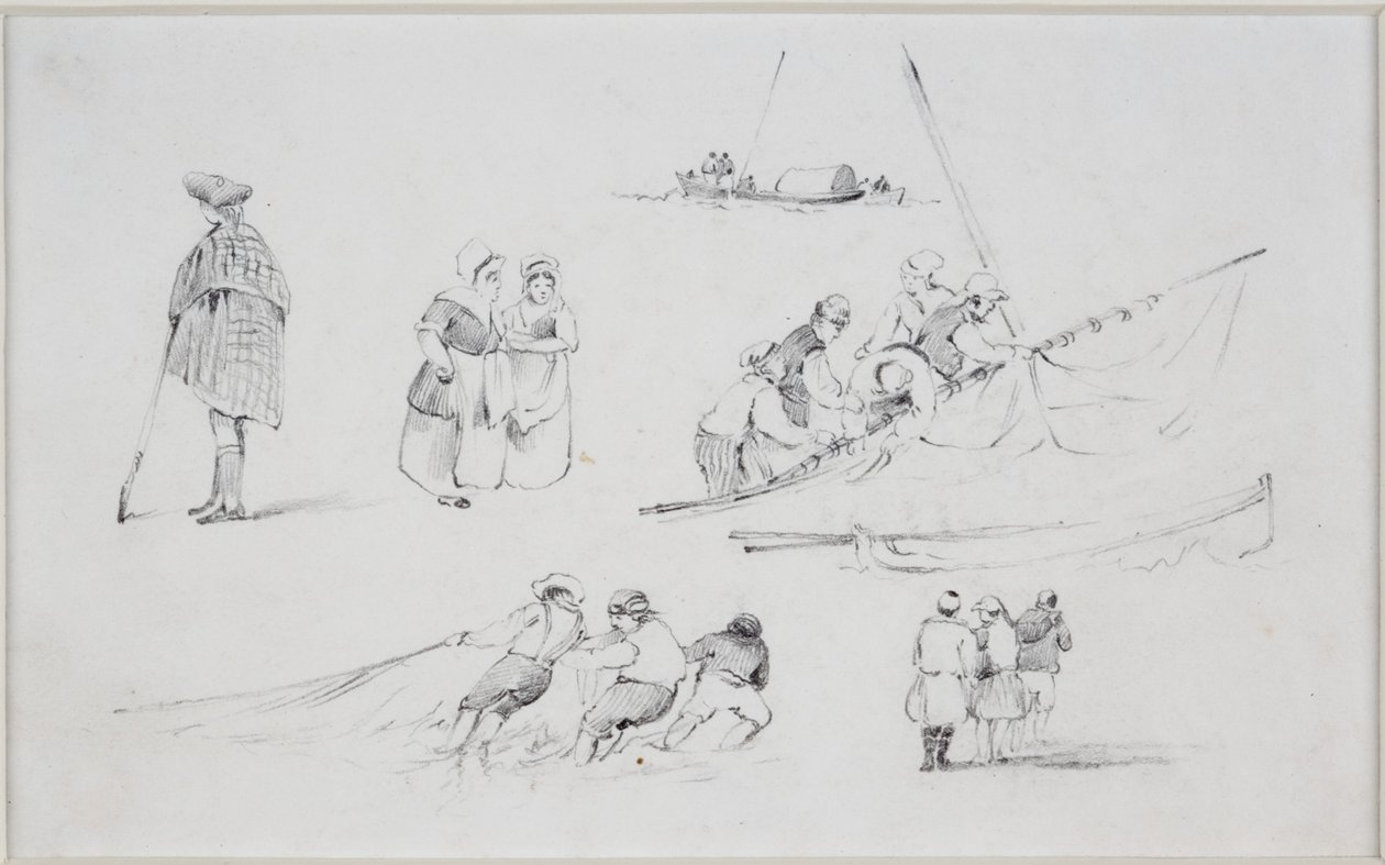Figurstudier af John Wilson Carmichael
