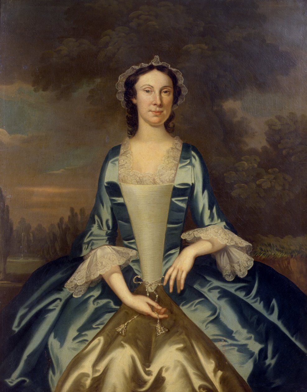 Mrs. William Walton (1708-86), ca. 1750 (se 154206 for par) af John Wollaston