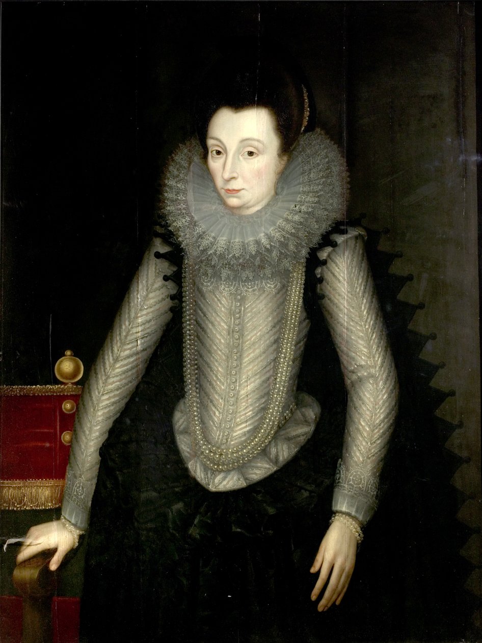 Portræt af en dame kaldet grevinde af Nottingham, 1600-05 af John de, the Younger Critz