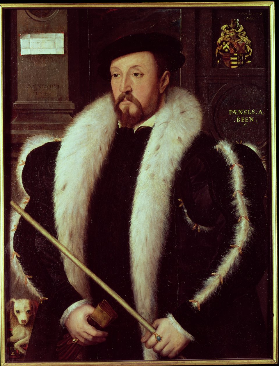 Thomas Wentworth, 1. baron Wentworth af Nettlestead, 1549 (panel) af John Bettes the Younger