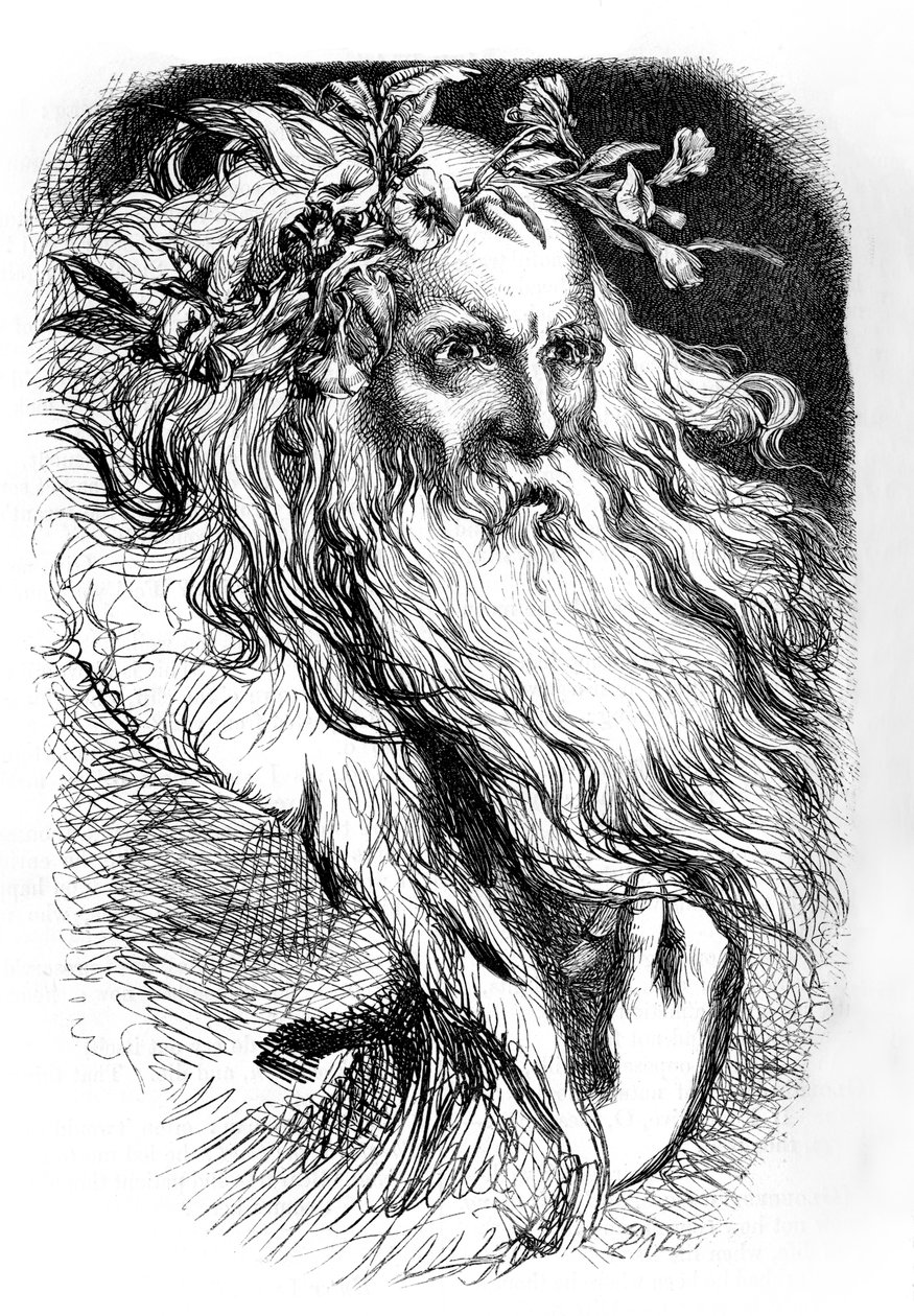 Kong Lear af John (after) Gilbert