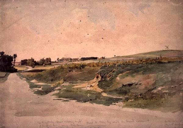 Slagmarken ved Crecy, 26. august 1346 af John Absolon