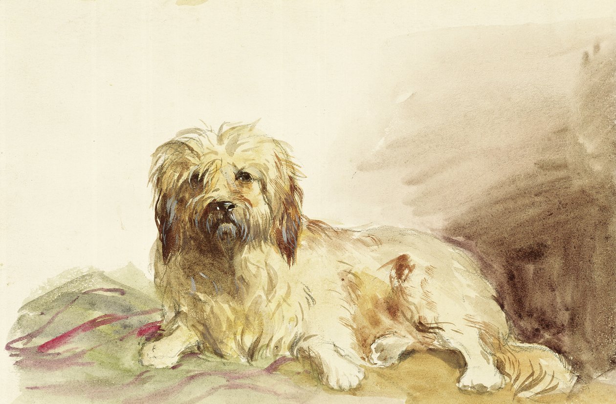 Kunstnerens hund, c.1860 af John Adam P. Houston