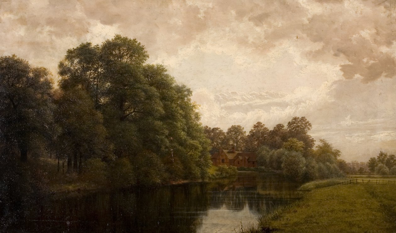 A Peaceful Warwickshire Scene, 1883 af John Anderson