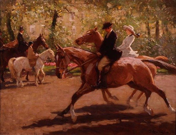 Ryttere i Rotten Row af John Atkinson