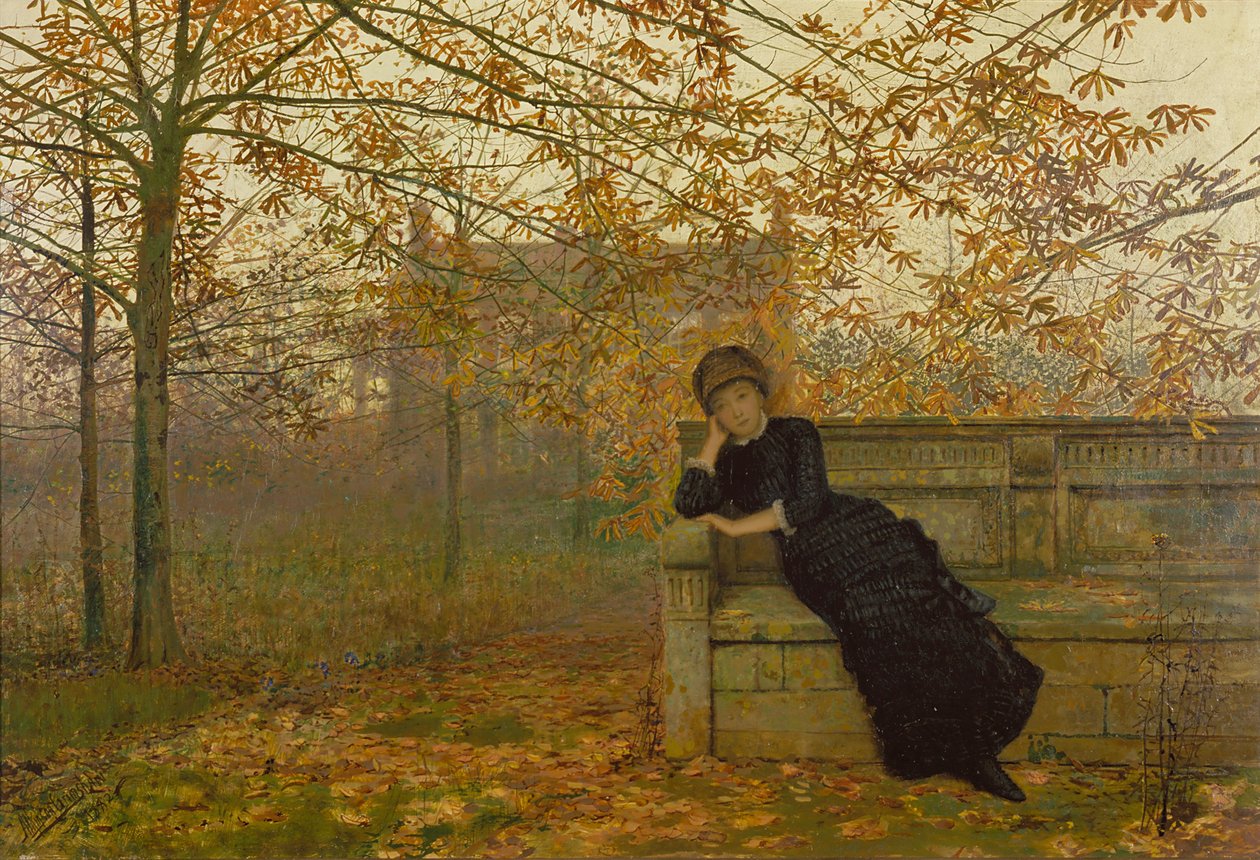 Efterårsbeklager, 1882 af John Atkinson Grimshaw