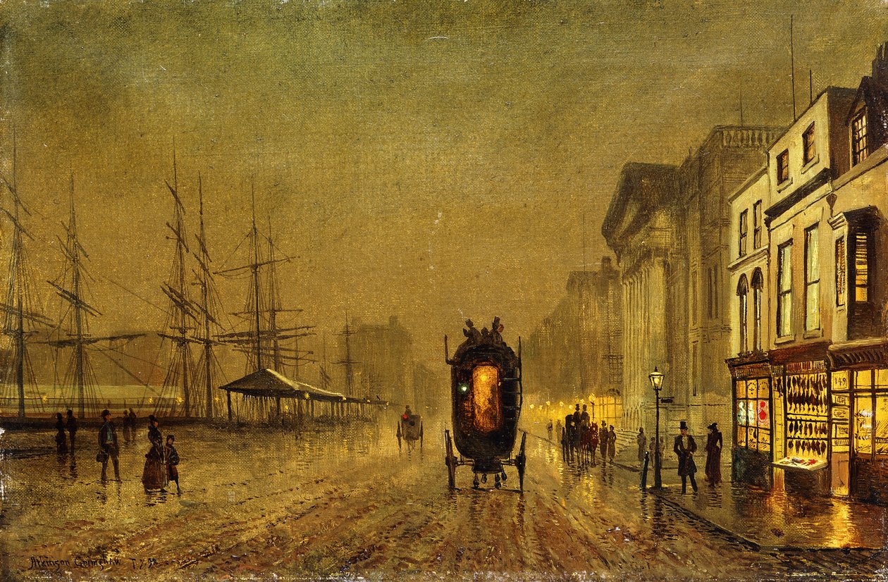 Liverpool Docks, af John Atkinson Grimshaw
