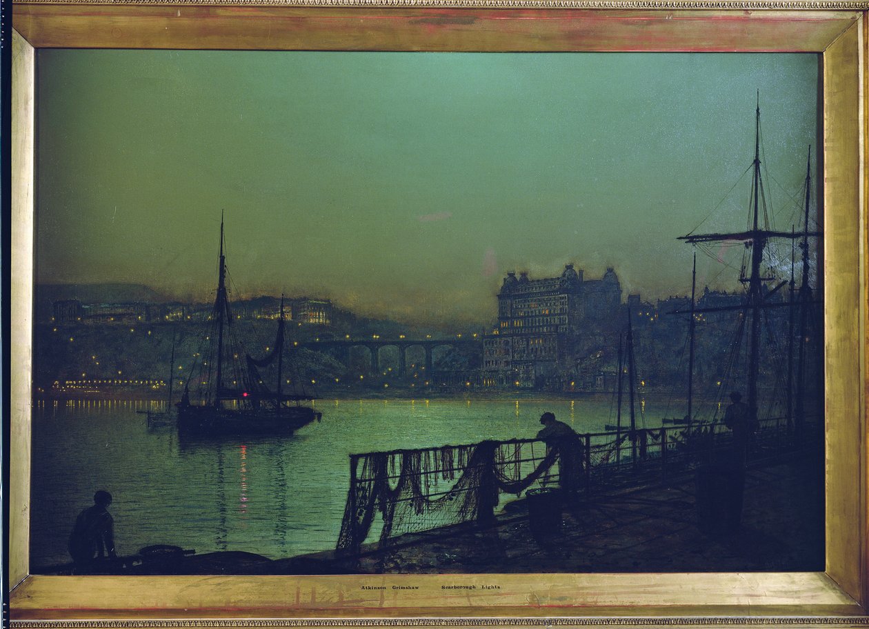 Scarborough: Lys af John Atkinson Grimshaw
